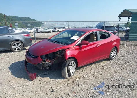 2012 Hyundai Elantra Gls (Ulsan Plant) from USA, damaged, VIN KMHDH4AE7CU329931